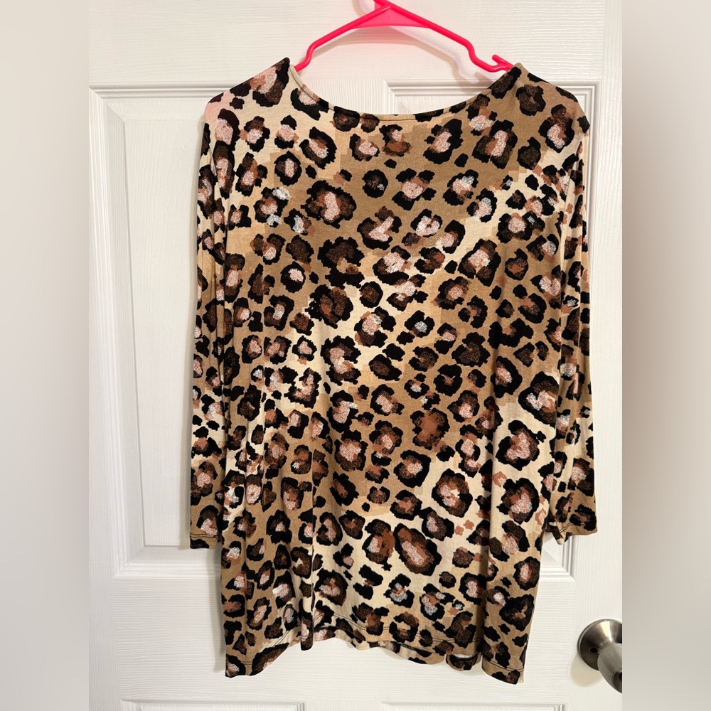 Ruby Rd. Animal Print Top - Picture 3 of 3